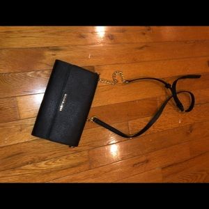 Michael Kors black wallet crossbody bag